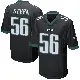 ＃56 Youth Tyler Steen Black Game Philadelphia Eagles Alternate Jersey