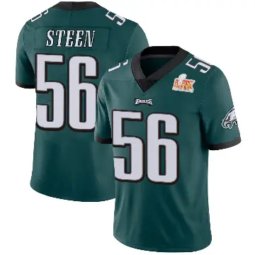 ＃56 Youth Tyler Steen Green Limited Philadelphia Eagles Midnight Team Color Vapor Untouchable Super Bowl LIX Jersey