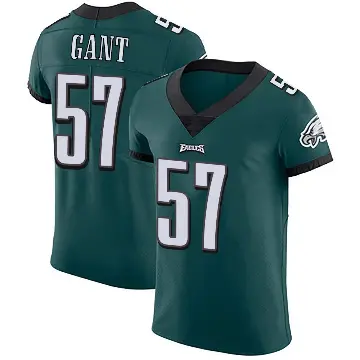 ＃57 Men's Dallas Gant Green Elite Philadelphia Eagles Midnight Team Color Vapor Untouchable Jersey