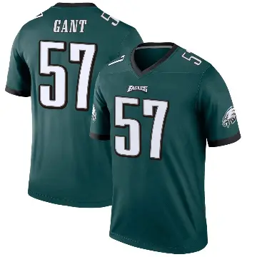 ＃57 Men's Dallas Gant Green Legend Philadelphia Eagles Jersey