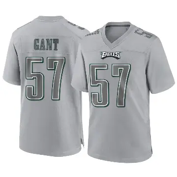 ＃57 Youth Dallas Gant Gray Game Philadelphia Eagles Atmosphere Fashion Jersey