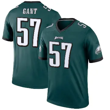 ＃57 Youth Dallas Gant Green Legend Philadelphia Eagles Jersey