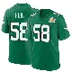 ＃58 Youth Jalyx Hunt Green Game Philadelphia Eagles Kelly Alternate Super Bowl LIX Jersey
