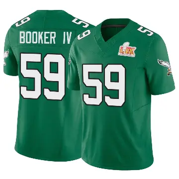 ＃59 Youth Thomas Booker IV Green Limited Philadelphia Eagles Kelly Alternate Vapor F.U.S.E. Super Bowl LIX Jersey