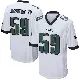 ＃59 Youth Thomas Booker IV White Game Philadelphia Eagles Jersey