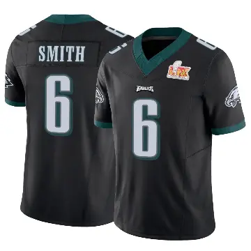 ＃6 Men's DeVonta Smith Black Limited Philadelphia Eagles Vapor F.U.S.E. Super Bowl LIX Jersey