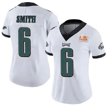 ＃6 Women's DeVonta Smith White Limited Philadelphia Eagles Vapor Untouchable Super Bowl LIX Jersey