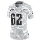 ＃62 Women's Jason Kelce Arctic Camo Limited Philadelphia Eagles 2024 Salute to Service Jersey