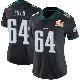 ＃64 Women's Jon Toth Black Limited Philadelphia Eagles Alternate Vapor Untouchable Super Bowl LIX Jersey
