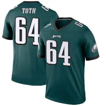 ＃64 Youth Brett Toth Green Legend Philadelphia Eagles Jersey