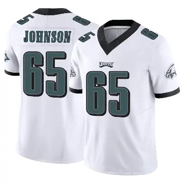 ＃65 Men's Lane Johnson White Limited Philadelphia Eagles Vapor F.U.S.E. Jersey