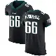 ＃66 Men's Drew Kendall Black Elite Philadelphia Eagles Alternate Vapor Untouchable Jersey