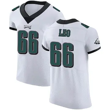 ＃66 Men's Matt Leo White Elite Philadelphia Eagles Vapor Untouchable Jersey