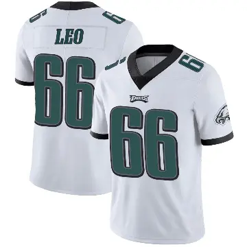 ＃66 Men's Matt Leo White Limited Philadelphia Eagles Vapor Untouchable Jersey