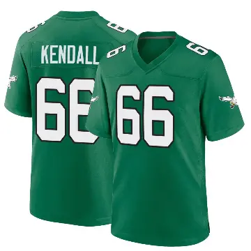 ＃66 Youth Drew Kendall Green Game Philadelphia Eagles Kelly Alternate Jersey