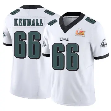 ＃66 Youth Drew Kendall White Limited Philadelphia Eagles Vapor F.U.S.E. Super Bowl LIX Jersey