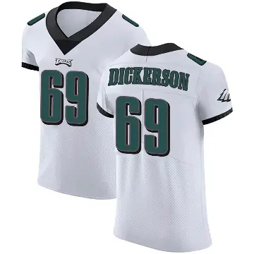 ＃69 Men's Landon Dickerson White Elite Philadelphia Eagles Vapor Untouchable Jersey