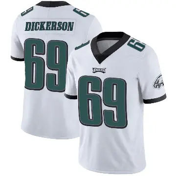 ＃69 Men's Landon Dickerson White Limited Philadelphia Eagles Vapor Untouchable Jersey
