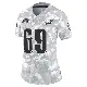 ＃69 Women's Landon Dickerson Arctic Camo Limited Philadelphia Eagles 2024 Salute to Service Jersey