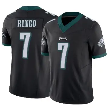 ＃7 Men's Kelee Ringo Black Limited Philadelphia Eagles Vapor F.U.S.E. Jersey