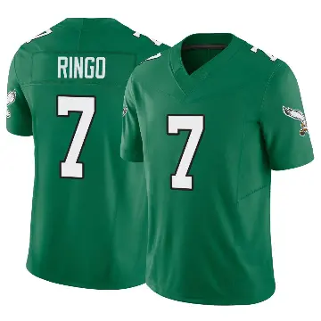 ＃7 Men's Kelee Ringo Green Limited Philadelphia Eagles Kelly Alternate Vapor F.U.S.E. Jersey