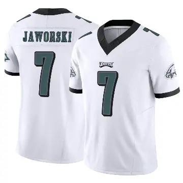 ＃7 Men's Ron Jaworski White Limited Philadelphia Eagles Vapor F.U.S.E. Jersey