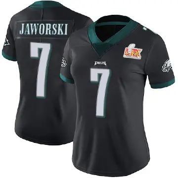 ＃7 Women's Ron Jaworski Black Limited Philadelphia Eagles Alternate Vapor Untouchable Super Bowl LIX Jersey