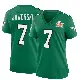 ＃7 Women's Ron Jaworski Green Game Philadelphia Eagles Kelly Alternate Super Bowl LIX Jersey