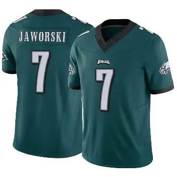 ＃7 Youth Ron Jaworski Green Limited Philadelphia Eagles Vapor F.U.S.E. Jersey