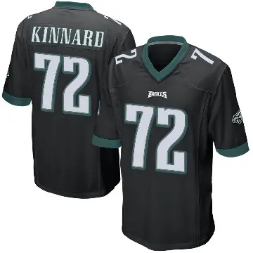 ＃72 Men's Darian Kinnard Black Game Philadelphia Eagles Alternate Jersey