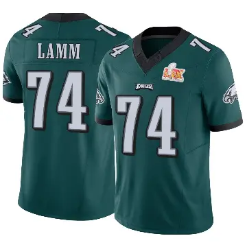 ＃74 Men's Kendall Lamm Green Limited Philadelphia Eagles Vapor F.U.S.E. Super Bowl LIX Jersey