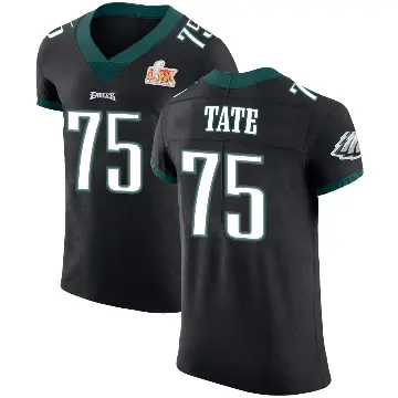＃75 Men's Marcus Tate Black Elite Philadelphia Eagles Alternate Vapor Untouchable Super Bowl LIX Jersey