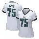 ＃75 Women's Marcus Tate White Game Philadelphia Eagles Jersey