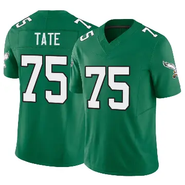 ＃75 Youth Marcus Tate Green Limited Philadelphia Eagles Kelly Alternate Vapor F.U.S.E. Jersey