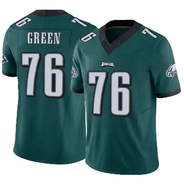 ＃76 Youth Kenyon Green Green Limited Philadelphia Eagles Vapor F.U.S.E. Jersey