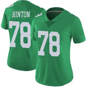 ＃78 Women's Myles Hinton Green Limited Philadelphia Eagles Vapor Untouchable Jersey