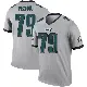 ＃79 Men's Matt Pryor Legend Philadelphia Eagles Silver Inverted Jersey