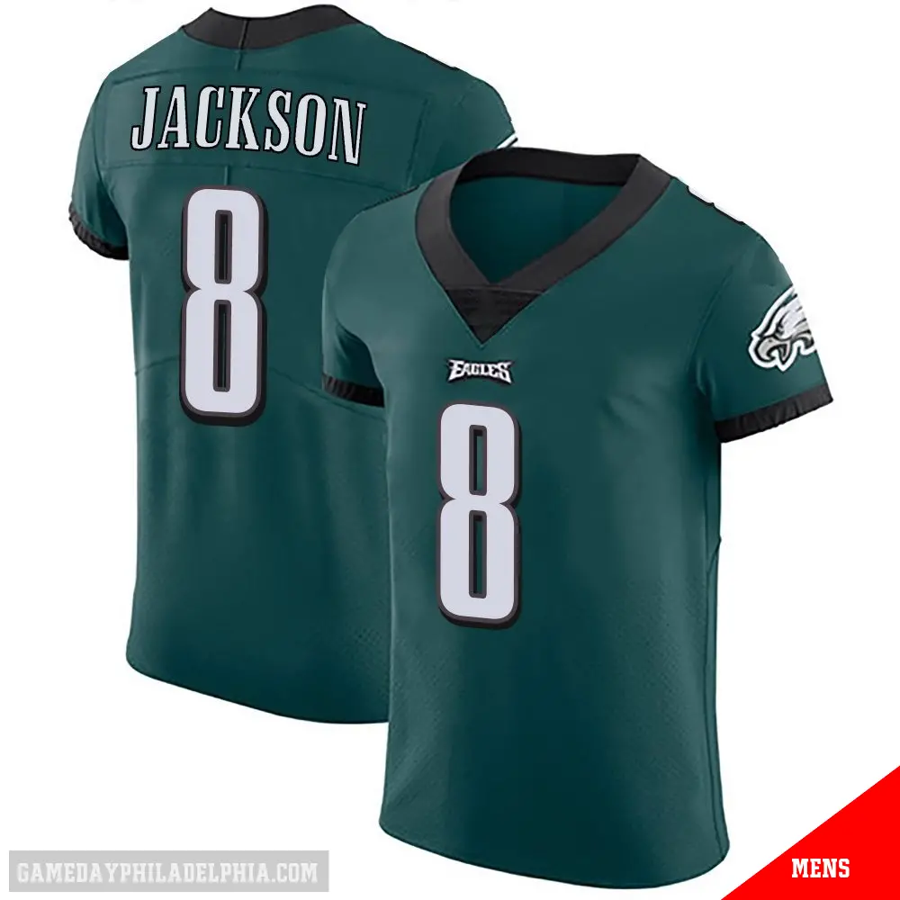 ＃8 Men's Adoree' Jackson Green Elite Philadelphia Eagles Midnight Team Color Vapor Untouchable Jersey