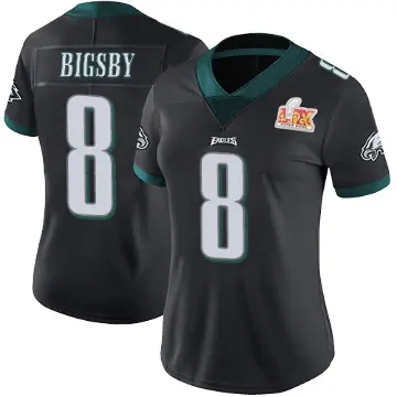 ＃8 Women's Tank Bigsby Black Limited Philadelphia Eagles Alternate Vapor Untouchable Super Bowl LIX Jersey