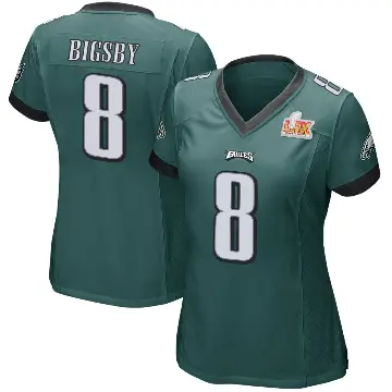＃8 Women's Tank Bigsby Green Game Philadelphia Eagles Team Color Super Bowl LIX Jersey