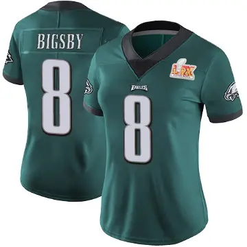 ＃8 Women's Tank Bigsby Green Limited Philadelphia Eagles Midnight Team Color Vapor Untouchable Super Bowl LIX Jersey