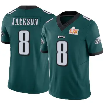 ＃8 Youth Adoree' Jackson Green Limited Philadelphia Eagles Vapor F.U.S.E. Super Bowl LIX Jersey