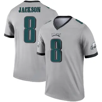 ＃8 Youth Adoree' Jackson Legend Philadelphia Eagles Silver Inverted Jersey