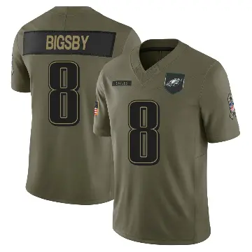 ＃8 Youth Tank Bigsby Olive Limited Philadelphia Eagles 2025 Salute to Service Jersey