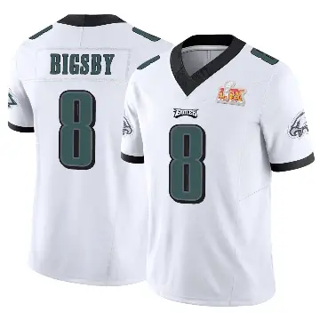 ＃8 Youth Tank Bigsby White Limited Philadelphia Eagles Vapor F.U.S.E. Super Bowl LIX Jersey