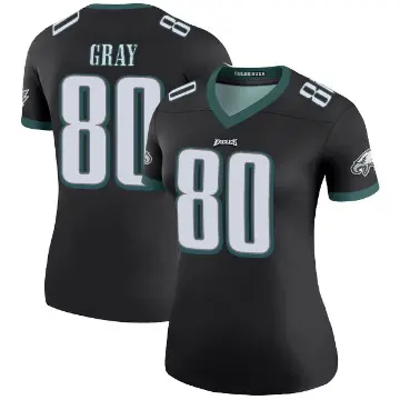 ＃80 Women's Danny Gray Black Legend Philadelphia Eagles Color Rush Jersey