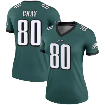 ＃80 Women's Danny Gray Green Legend Philadelphia Eagles Jersey
