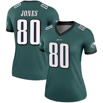 ＃80 Women's Julio Jones Green Legend Philadelphia Eagles Jersey