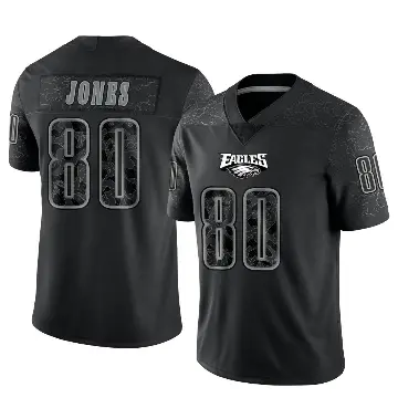 ＃80 Youth Julio Jones Black Limited Philadelphia Eagles Reflective Jersey