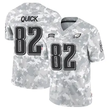 ＃82 Youth Mike Quick Arctic Camo Limited Philadelphia Eagles 2024 Salute to Service Jersey